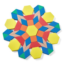 hand2mind Schuimvorm Blokken, Geometrische Vormen voor Kinderen, Patroon Spel, Peuter Blokken