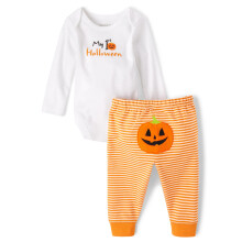 The Children's Place, Ensemble Unisexe Bébé, Mon Premier, Body à Manches Longues et Pantalon, 2 Pièces, 1er Halloween, 3-6 Mois