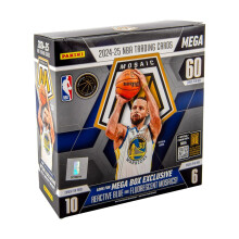 2024-25 Panini Mosaic Basketball Mega Box - Official NBA Trading Cards - Includes Exclusive Reactive Parallels & Inserts - Collect Top Rookies, Stars