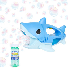 Gagnez des bulles avec le souffleur de bulles requin - Fabrique de bulles activée par pression, solution non toxique incluse