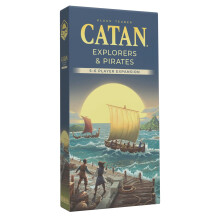 CATAN Explorers & Pirates 5-6 Player Expansion (6th Edition) Add More Players to Your Adventure, Strategy Game for Kids & Adults, Ages 12+, 3-6 Player