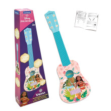 Lexibook Disney Moana, erste Gitarre für Kinder, 6 Nylon-Saiten, 53 cm / 21'', Anleitung enthalten, Pink/Blau, K200VN