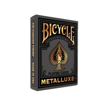 Bicycle Schwarz und Gold Metalluxe Spielkarten - Premium Foil Deck - Klassische Pokergröße, Sammlerstück