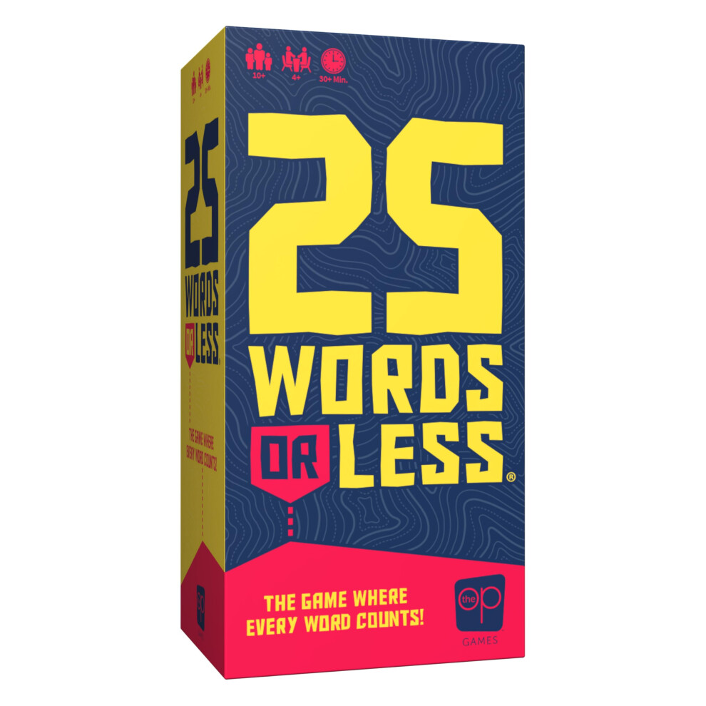 Usaopoly 25 Words Or Less Board Game, Figure Out The Secret Words Before Time Runs Out, 300 Cards, Timer & Countdown Board Included, Fast-Paced Party Game For