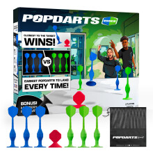 Popdarts Spiel Rookie Pack - Anfängertaugliches Saugnapf-Dartspiel für Kinder und Familien