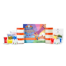 Kit de Slime Elmer's Color Wheel, Slime Prêt à l'Emploi, Pigments de Couleur, 24 Pièces