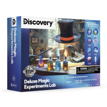 Discovery Magic Science Lab - 72 STEM Experiments for Kids| Reactions, Illusions, Crystals, Slime & Light Tricks| DIY Chemistry Project Kit| Education