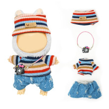Vêtements pour poupées Lububu 17 cm (SANS poupée) Ensemble d'accessoires avec pantalon bleu