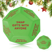 Santa Swap Geschenketausch Würfel, 3 * 3in Weihnachtsgeschenke Würfel für Familienfeiern