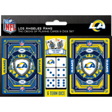 Masterpieces Los Angeles Rams NFL 2-Pack Spielkarten & Würfel Set