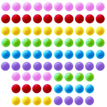 Hotusi 84 Stück chinesische Marmor Kugeln in 6 Farben, 14mm Ersatzkugeln für Brettspiel