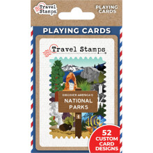 Masterpieces Nationalparks Reise-Stempel Spielkarten - 54 Karten für Erwachsene