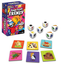Food Fight Frenzy - Lustiges und schnelles Familienspiel mit Würfeln, für 2-6 Spieler, 72 Kacheln & 13 große Würfel