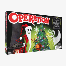 Operation: Disney The Nightmare Before Christmas Board Game, Featuring Jack Skellington & Zero, Classic Tactile Collectible Family Game for Halloween,