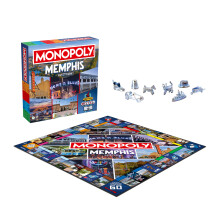 Monopoly Bordspel - Memphis, TN Editie: 2-6 Spelers Gezinsbordspellen voor Kinderen en Volwassenen