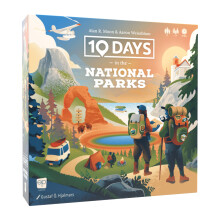 10 Days in The National Parks Board Game - Hike, Boat, Fly, or Drive to Scenic American Landmarks. Easy-to-Learn Card Drafting & Hand Management Game,