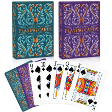 Wkchxd Spielkarten 2er Set, Standard Spielkarten für Erwachsene, Premium Pokerkarten Set
