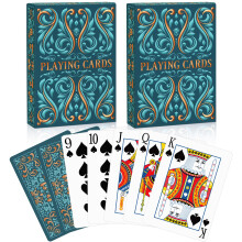 Wkchxd Cartes à Jouer 2 Paquets, Jeu de Cartes Standards pour Adultes, Set de Poker Premium, Cartes pour Blackjack,Euchre,Canasta