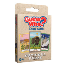 Guess WHO? Card Game: National Parks Edition, Featuring Iconic Wildlife - Cougar, Pelican, Bat, Quail & More, Classic Deduction Gameplay with Educatio