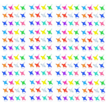 Mini Maat 195 PCS Kinderen Acryl Draaitoppen Speelgoed, Kleurrijke Duurzame Glanzende Kristallen Tops