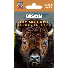 Masterpieces Bison Spielkarten - Tierisches 54-Karten-Deck, Einzigartige Bison-Karten & Joker, Retro-Stil
