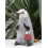Opossumfigur i ullfilt – håndlaget, 10 cm 2