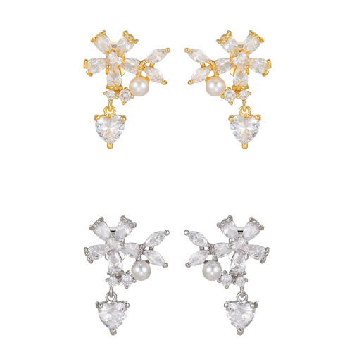 Boucles d'oreilles diamantées pour écouteurs, Design de-Or 1