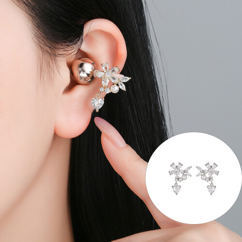 Boucles d'oreilles diamantées pour écouteurs, Design de-Or 2