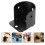8Pcs Black Metal Rod Support Brackets for Window Drapery and Closet 10