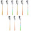 9Pcs Polished Stainless Steel Soup Spoons Assorted Color Tableware Set 2