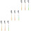 9Pcs Polished Stainless Steel Soup Spoons Assorted Color Tableware Set 4