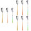 9Pcs Polished Stainless Steel Soup Spoons Assorted Color Tableware Set 5