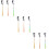 9Pcs Polished Stainless Steel Soup Spoons Assorted Color Tableware Set 8