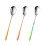 9Pcs Polished Stainless Steel Soup Spoons Assorted Color Tableware Set 9