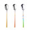 9Pcs Polished Stainless Steel Soup Spoons Assorted Color Tableware Set 10
