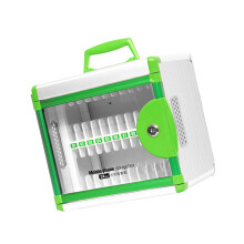 24 Pocket Aluminum Phone Storage System With Keys For-Green