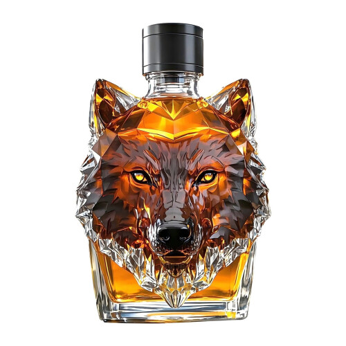 Wolf Head Whiskykaraff i kristallglas 1
