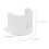 8Pcs Iron Curtain Rod Bracket Set White Wall Mount Rod Support 2