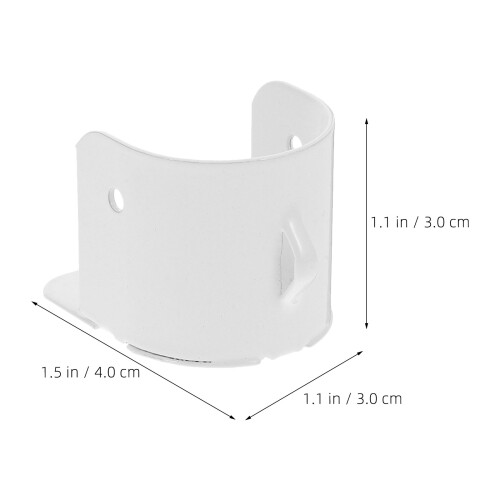 8Pcs Iron Curtain Rod Bracket Set White Wall Mount Rod Support 1