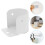 8Pcs Iron Curtain Rod Bracket Set White Wall Mount Rod Support 6