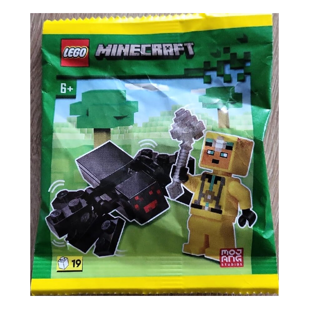 Lego Minecraft: Cave Explorer Minifigure With Spider