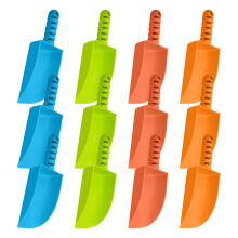 4E's Novelty Sand Shovel for Kids Bulk, 24 Pack Heavy Duty Plastic Beach Shovels - for Planting, Toddler Digging & Garden Tool, Sandbox Toys, End of Y
