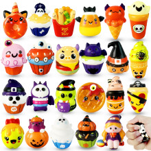 24PCS Halloween Squishies Speelgoed voor Kinderen,Slow Rising Squishy Halloween Stress Speelgoed