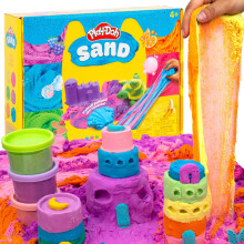 Play-Doh Sand, 6-Pack, Scented, Scented Play Sand in Resealable Cans, Sensory Bin Filler, Travel Toys, Fun Goodie Bag Stuffers, Toddler Party Favors,