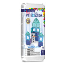 MAGNA-TILES microMAGS Winter Wunder Reise-Set, 26-teiliges Magnet-Bauset