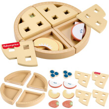 Fisher-Price Holzspielzeug Obstkuchen, 16-teiliges Holzpuzzle-Set für Vorschulkinder ab 3 Jahren (Amazon Exklusiv)