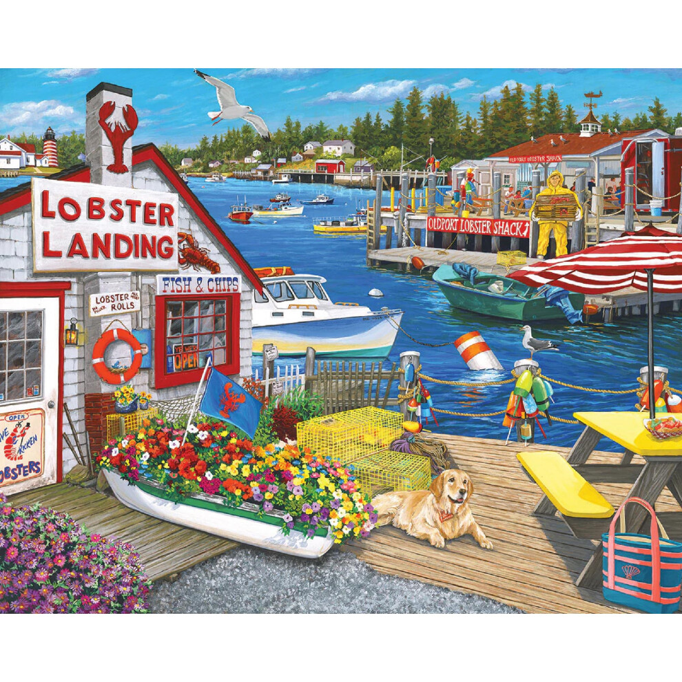 Mountain Lobster Landing Puzzle 1000 Piece Jigsaw Puzzles For Adults White