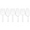 6Pcs Kitchen Plastic Scoops White Food-Grade Ice and Flour 3