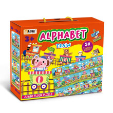 Leer ABC's met plezier! 24-delige Jumbo Vloerpuzzel met het Alfabet voor Peuters - Educatief Speelgoed voor 3+