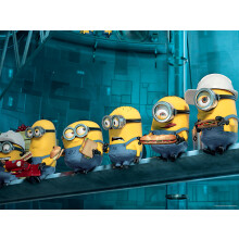 Puzzle 3D Minions - Jeu de Puzzle Lenticulaire 500 Pièces pour Enfants & Familles, 24"x18" Activité Amusante